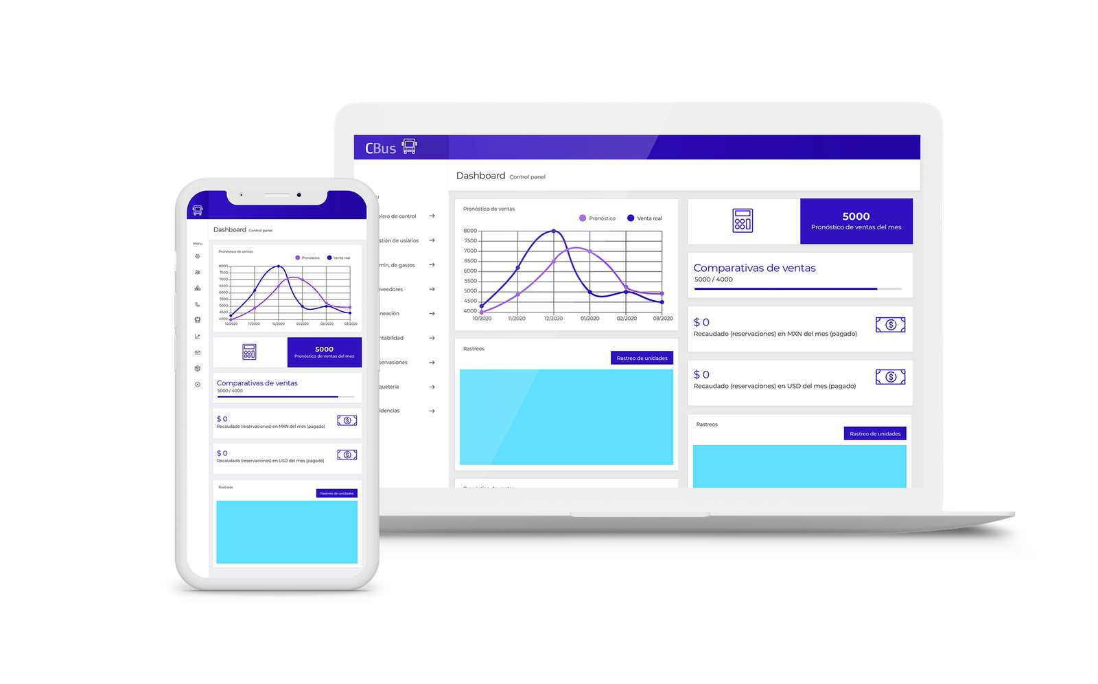 Sistema administrativo y de boletaje - CBus WEB