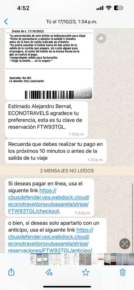 notificaciones de whatsapp cbus
