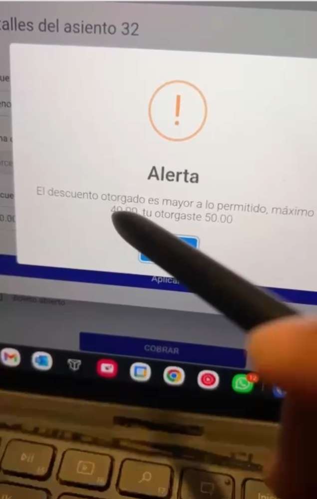 reestriccion de descuento en sistema de venta de boletos