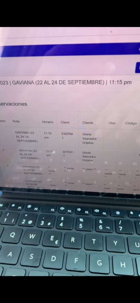 reporte de pasajeros desde cbus web