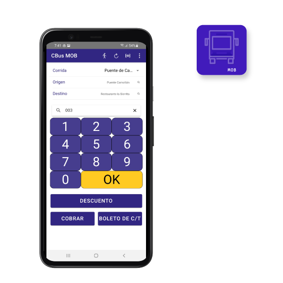 Aplicación en andrpod de venta de pasajes offline
